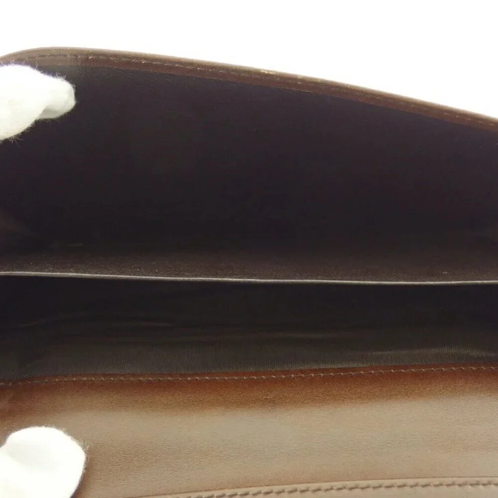 GUCCI Purse Brown gold Women 115085 Authentic secondhand - Picture 4 of 9